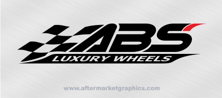 ABS Wheels Decals - Pair (2 pieces)